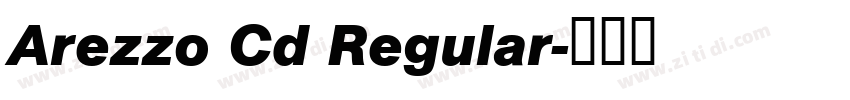 Arezzo Cd Regular字体转换